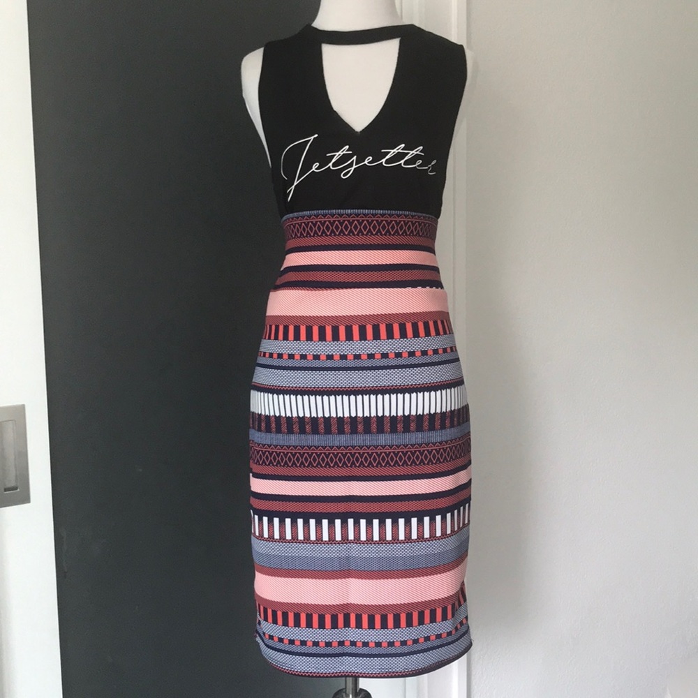 Knit pencil skirt